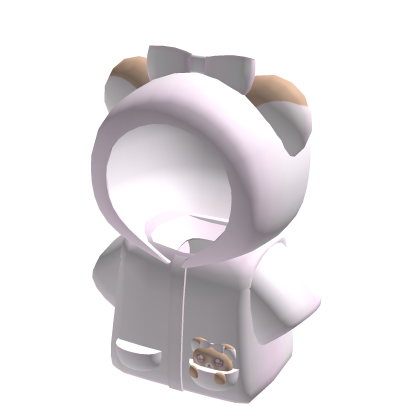 Cute Brown Bear Jacket with Hood in Pink