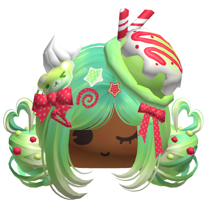 ♡ Ice Cream Girly Buns (Lime Soda)