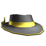 Black & Gold Angelic Fedora
