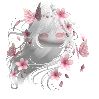 Mystical Sakura Windy Hair (White)