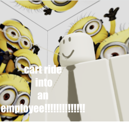 cart ride into an employee!!!!!!!!!!!!!!