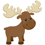 The moose antlers
