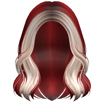 Short Wavy Autumn Girl Hair (Red & Platinum) Roblox item