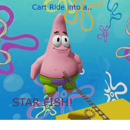 Cart Ride into a starfish! (Train Event)
