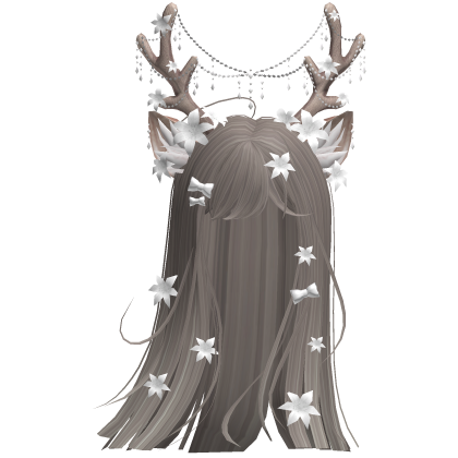 Ethereal Christmas Fairy Fawn Hair w/ Antlers