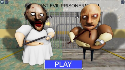 GRANNY VS GRANDPA PRISON RUN! (Obby)