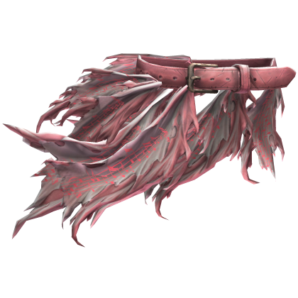 Pink Goth Tattered Belt Skirt