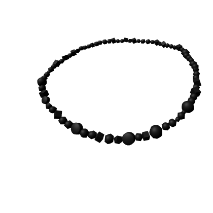 Black Bead Necklace 3.0
