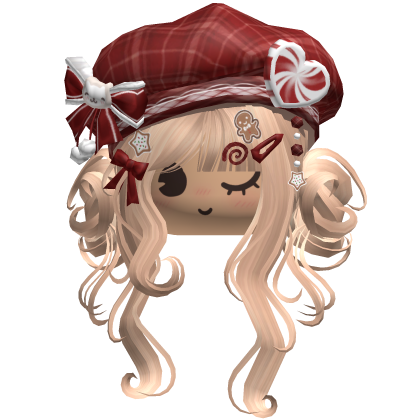 ♡ Christmas Swirly Wispy Buns (Blonde)