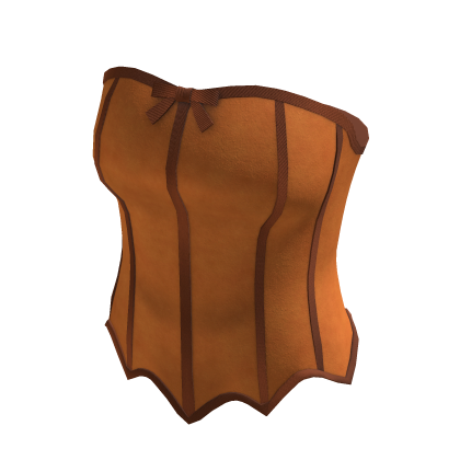 Strapless Boned Corset Top (Brown)