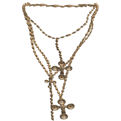 Y2k Jeweled Cross Necklaces 3.0 (Gold)