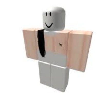 Orange Shirt With Black Hair Roblox decal