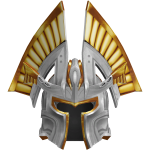 Gold Angel Helmet
