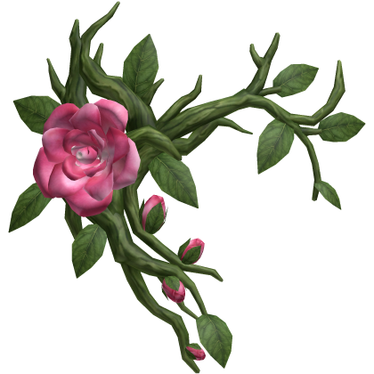 Rose Thorn Face Accessory - Pink & Green Roblox item