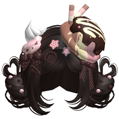♡ Ice Cream Girly Buns (Neapolitan)