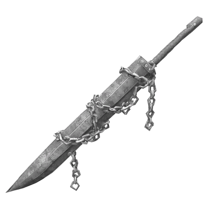 White Horror Great Sword with Chains
