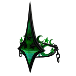 Royal Emerald Crown of Moonlight