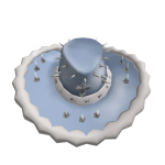 Cowboy Hat Grunge Blue