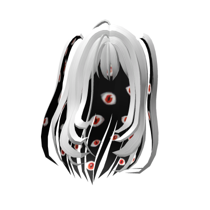 White Moe Creepy Halloween Hair Pigtails