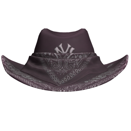 Purple NYC Bandana Cowboy Hat