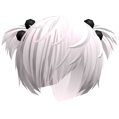 (//_^) light pink messy anime vkei emo hair w buns
