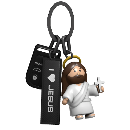 I LOVE JESUS Keychain [PBR]