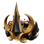 Black and Gold Queen Imperial Crown