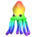 Rainbow Sparkle Squid