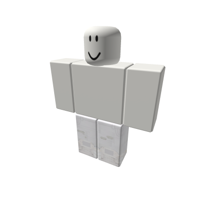 White ripped boy pants