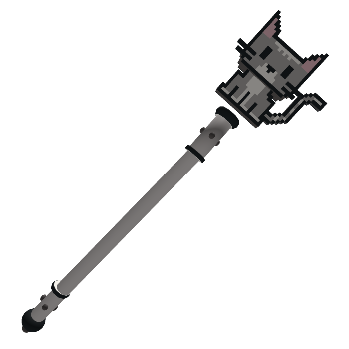 ⏳[LIMITED] 8-Bit Tabby Cat Staff