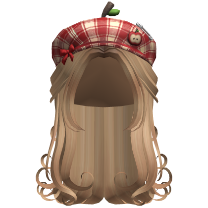 caramel igari hair w beret Roblox item