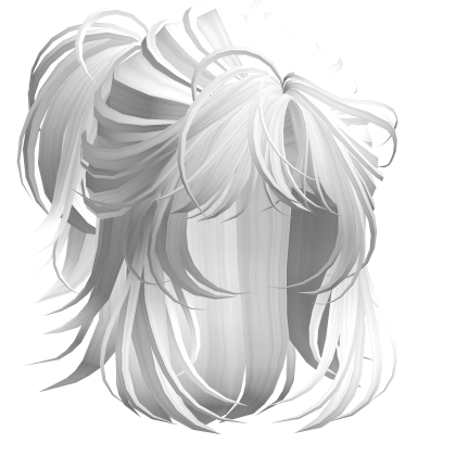 Anime Androg Wolfcut Ponytail White