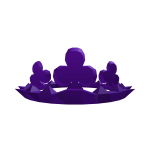 Purple Crown of The Fallen Angel