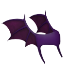 Violet Bat Helm