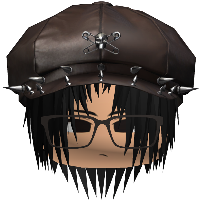 Punk Moe Brown Messy Hair /w Brown Hat