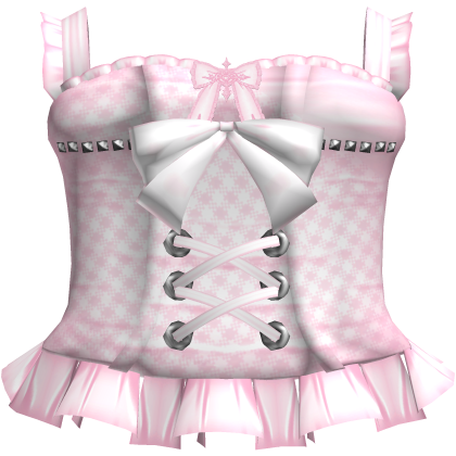 gothic lace ruffle dress pink Roblox item