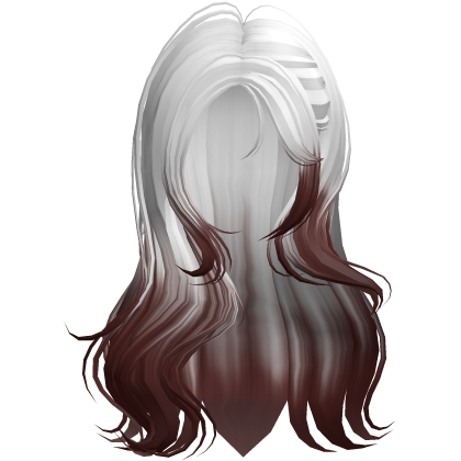 Lush Wispy Wavy Hair (White&Red) Roblox item
