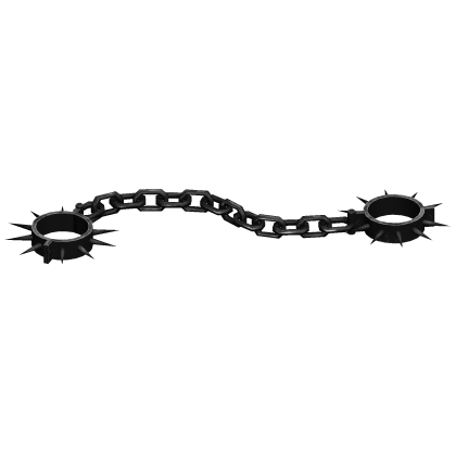 Black Spiky Shackles  Roblox item