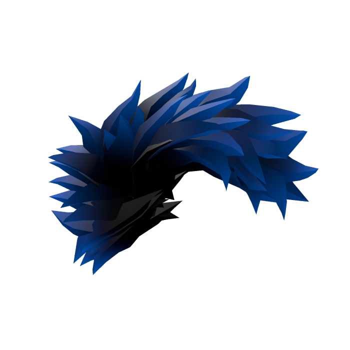 Furry Fluffyhawk | Black-Blue Gradient