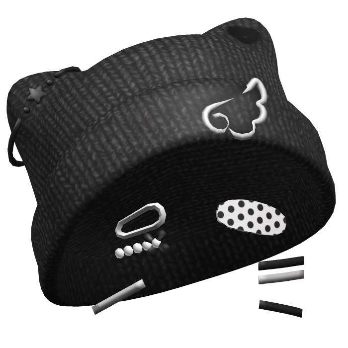 Beanie With Face Charms