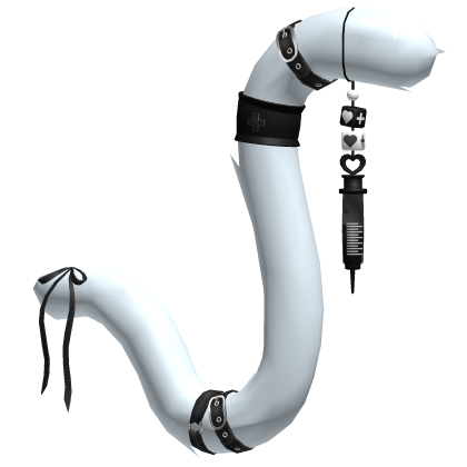 Blue Black Cute Medic Nurse Cat Tail Roblox item