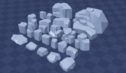 Low Poly Rocks Pack preview 1