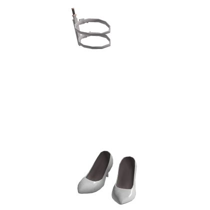 BB White Stiletto High Heels With Leg Dagger Roblox NoFilter