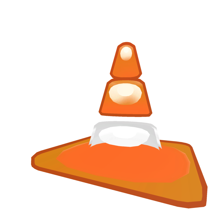 Frutiger Aero Orange Bubble Cone