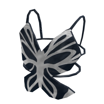 Butterfly preppy blue top
