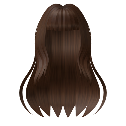 Brown Hime Girl Hair Roblox item
