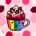 Rainbow latte
