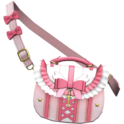 cute kawaii pink crossbody bag 3.0 Roblox item