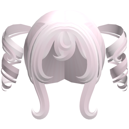 pastel pink kawaii anime swirly bouncy pigtails