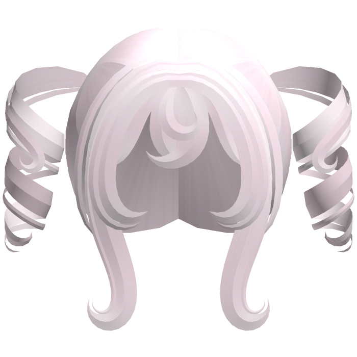 pastel pink kawaii anime swirly bouncy pigtails